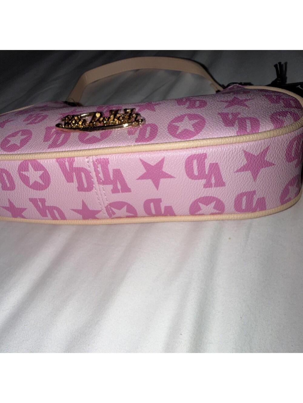 NWT Von Dutch Pink Monogram Shoulder Bag Purse New Rare Color Reg. $110 - Picture 5 of 5